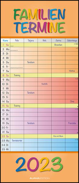 Regenbogen 2023 Familienplaner - Terminkalender - Familienkalender - 19
