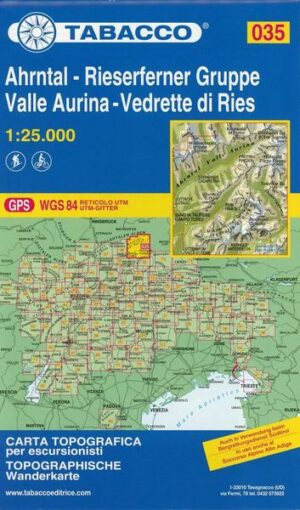 Tabacco Wandern Ahrntal - Riesenferner Gruppe 1:25 000