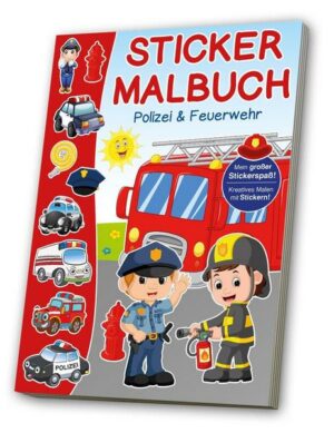 Mal- & Stickerbuch - Polizei