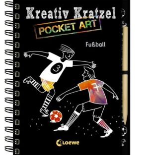 Kreativ-Kratzel Pocket Art: Fußball