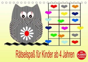 Rätselspaß für Kinder ab 4 Jahren (Tischkalender 2022 DIN A5 quer)