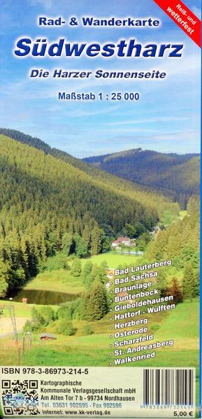 Südwestharz - Die Harzer Sonnenseite 1:25 000