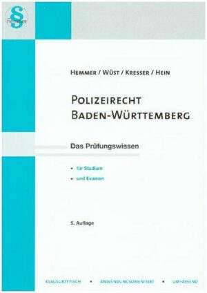 Polizeirecht Baden-Württemberg