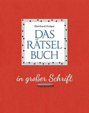 Das Rätselbuch in großer Schrift - Geschenkedition