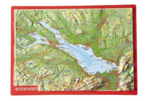Reliefpostkarte Bodensee