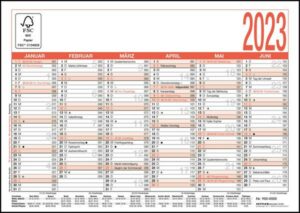 Arbeitstagekalender 2023 - A6 (14