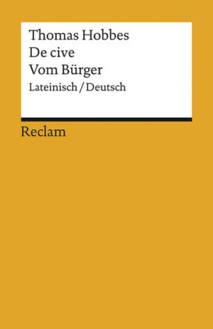 De cive / Vom Bürger