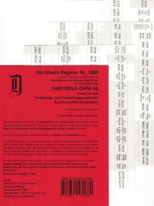 DürckheimRegister® SARTORIUS 2022 OHNE §§