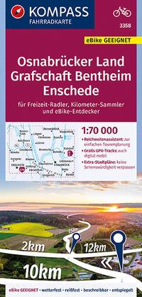 KOMPASS Fahrradkarte 3358 Osnabrücker Land