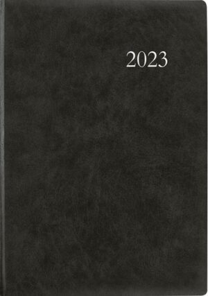 Terminbuch anthrazit 2023  - Bürokalender A4 (21x29