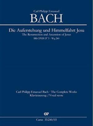 Die Auferstehung und Himmelfahrt Jesu (Klavierauszug)
