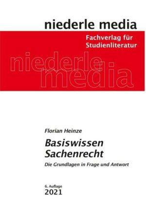 Basiswissen Sachenrecht - 2021