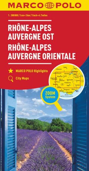 MARCO POLO Regionalkarte Frankreich: Rhône-Alpes