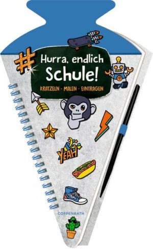 Schultüten-Kratzelbuch - Funny Patches - Hurra