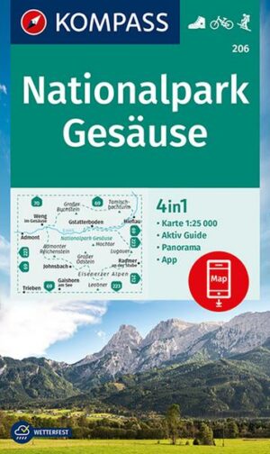 KOMPASS Wanderkarte 206 Nationalpark Gesäuse 1:25000
