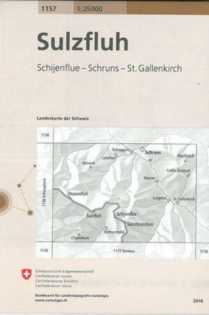 Swisstopo 1 : 25 000 Sulzfluh