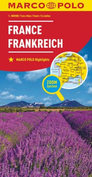 MARCO POLO Länderkarte Frankreich 1:800 000