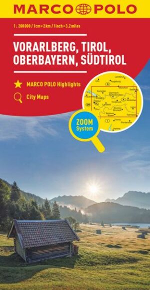 MARCO POLO Regionalkarte Österreich Blatt 03 Vorarlberg