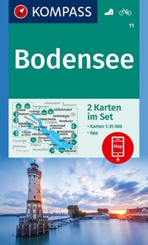 KOMPASS Wanderkarte 11 Bodensee