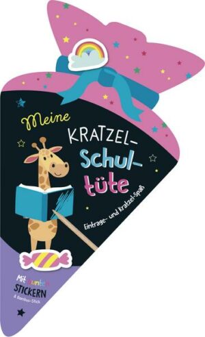 Meine Kratzeschultüte  Giraffe