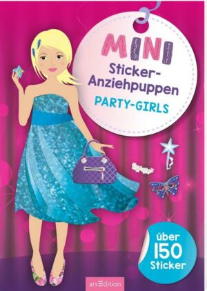 Mini-Sticker-Anziehpuppen Party-Girls
