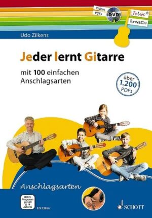 Jeder lernt Gitarre - mit 100 einfachen Anschlagsarten