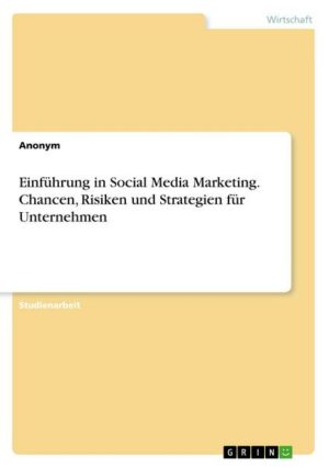 Einführung in Social Media Marketing. Chancen