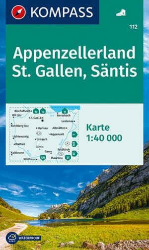 KOMPASS Wanderkarte 112 Appenzellerland
