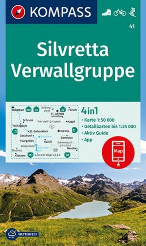 KOMPASS Wanderkarte 41 Silvretta