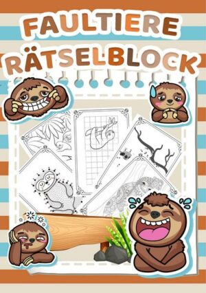 Mein Vorschul und Grundschul Rätselblock (Faultier-Edition) - Rätsel für Kinder ab 5 Jahren - Logikrätsel