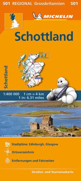 Michelin Schottland. Straßen- und Tourismuskarte 1:400.000