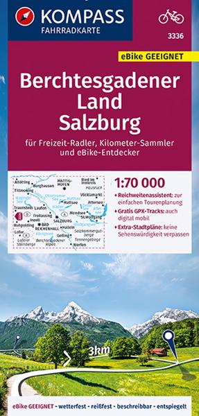 KOMPASS Fahrradkarte 3336 Berchtesgadener Land