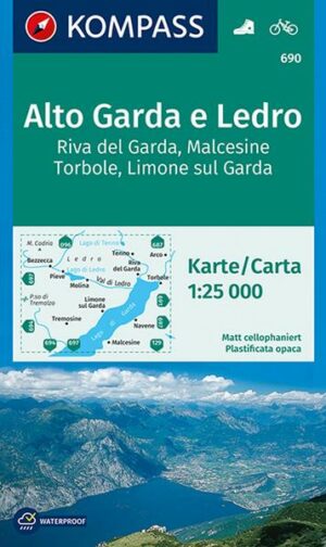 KOMPASS Wanderkarte 690 Alto Garda e Ledro