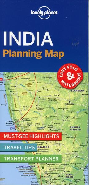 Lonely Planet India Planning Map