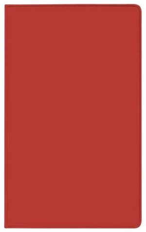 Taschenkalender Pluto geheftet PVC rot 2023