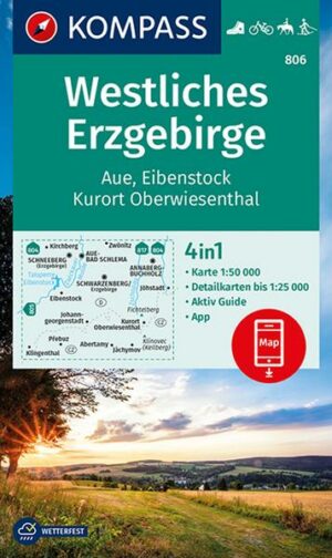 KOMPASS Wanderkarte 806 Westliches Erzgebirge