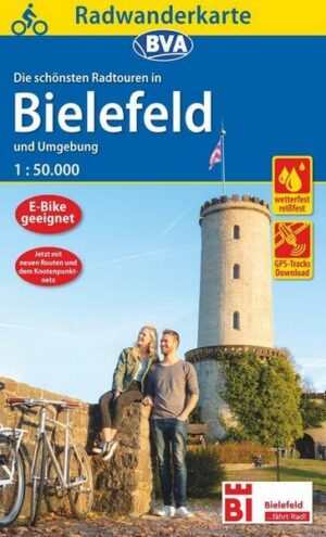 Radwanderkarte BVA Radwandern in Bielefeld/Umgebung 1:50.000