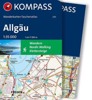 KOMPASS Wanderkarten-Taschenatlas Allgäu