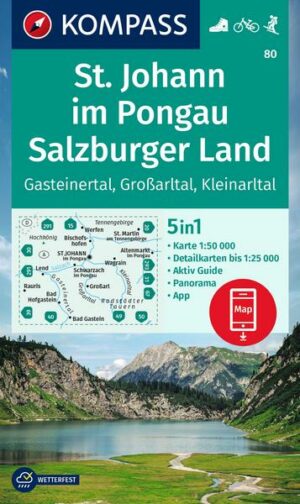 KOMPASS Wanderkarte 80 St. Johann im Pongau