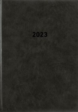 Buchkalender schwarz 2023 - Bürokalender 14