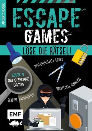 Escape Games Level 4 (türkis) – Löse die Rätsel! – 8 Escape Games ab der 7. Klasse