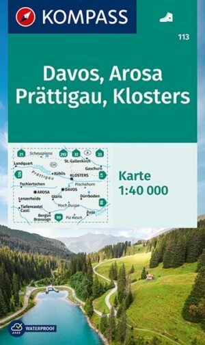 KOMPASS Wanderkarte 113 Davos