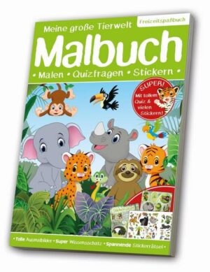 Große Tierwelt Malbuch/ Dschungel