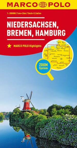 MARCO POLO Regionalkarte Deutschland Blatt 03 Niedersachsen