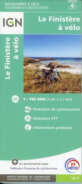 Le Finistère à vélo 1:100 000