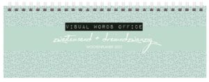 Tischquerkalender Visual Words Office 2023