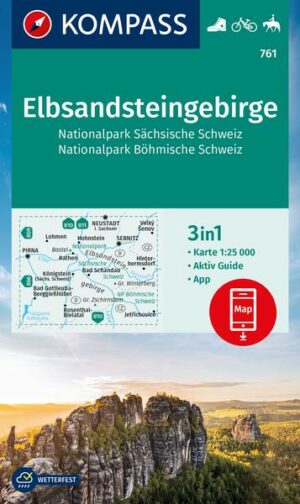 KOMPASS Wanderkarte 761 Elbsandsteingebirge