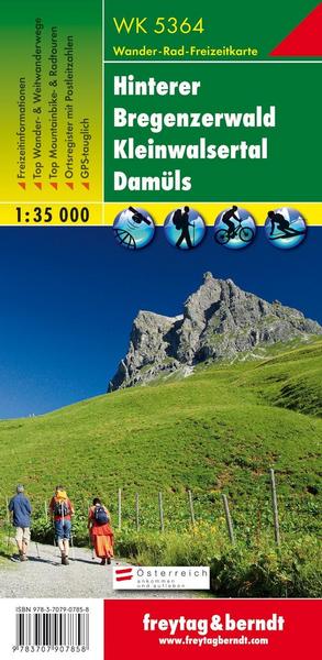 Hinterer Bregenzerwald - Kleinwalsertal - Damüls 1 : 35 000