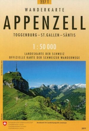 Swisstopo 1 : 50 000 Appenzell
