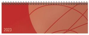 Tischquerkalender Professional Colourlux rot 2023